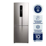 Heladera No Frost Inverter Electrolux Bottom Freezer IB55S 488L Plata