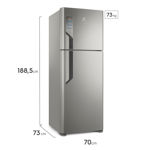 Heladera Top Freezer No Frost Inverter 504L Plata IT56S