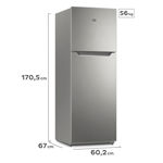 Heladera Gafa No Frost 356L Inverter Plata HGNF333P