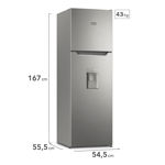 Heladera Gafa No Frost 262L Inverter Plata HGNW251P
