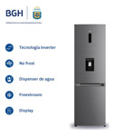 Heladera Inverter No Frost Bgh 312l Brc330i2a