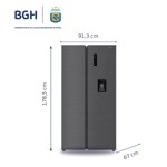 HELADERA 534L BRS540I2A NO FROST SBS IN INOX BGH