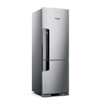 Heladera Whirlpool Inverter Bottom Mount Evox 397L Gris WRE44BKDIM