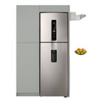 Heladera Top Freezer No Frost Electrolux IW45S 424Lts Color Plata