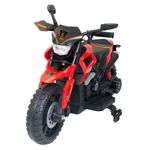 Moto Eléctrica Infantil 6V Cromer Arenera con Luces LED Rojo