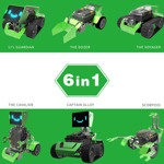 Kit De Construcción De Robot 6 En 1 Para Niños