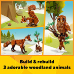 Lego Creator  Animales Bosque Zorro, Búho, Ardilla