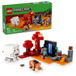 Juguete de construcción LEGO Minecraft The Nether Portal Ambush 21255