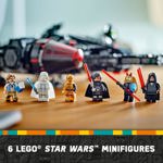 Nave estelar de juguete LEGO Star Wars El Halcón Oscuro con 6 minifiguras