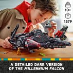 Nave estelar de juguete LEGO Star Wars El Halcón Oscuro con 6 minifiguras