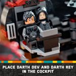 Nave estelar de juguete LEGO Star Wars El Halcón Oscuro con 6 minifiguras