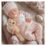 Muñeca Reborn Babeside Connie de 51 cm para dormir con accesorio