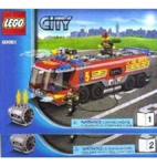 Lego City Aeropuerto Coche De Bomberos Con Minifiguras Y Acc