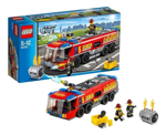 Lego City Aeropuerto Coche De Bomberos Con Minifiguras Y Acc