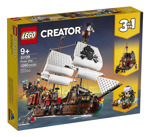 Lego Creator 3 En 1 Barco Pirata Con 4 Minifiguras Y Tiburón