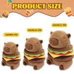 Peluche Ponjauk Hamburger Capybara de peluche de 45 cm