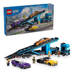 Lego Camión Transportador De Autos Urbanos Con Coches Deport