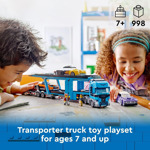 Lego Camión Transportador De Autos Urbanos Con Coches Deport