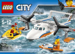 Lego City Rescate En El Mar Avión De La Guardia Costera 6016