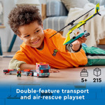 Helicóptero De Rescate Lego City Great Vehicles 60343 Con Ca