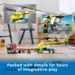 Helicóptero De Rescate Lego City Great Vehicles 60343 Con Ca