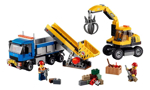 Lego City Demolición Excavadora Y Camión 60075