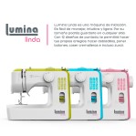 Máquina De Coser Recta Lumina Linda Verde 12 Diseños