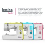 Máquina De Coser Recta Lumina Linda Verde 12 Diseños