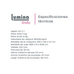 Máquina De Coser Recta Lumina Linda Verde 12 Diseños