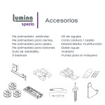 Máquina De Coser Recta Lumina Spezia Uva 36 Diseños De Puntada