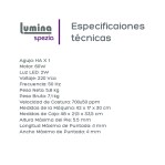 Máquina De Coser Recta Lumina Spezia Azul 36 Diseños De Puntada