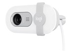 Camara Web Logitech Brio 100 Full Hd 1080p Microfono Blanco