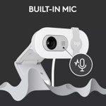 Camara Web Logitech Brio 100 Full Hd 1080p Microfono Blanco