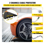 Vevor Bump Hump De Goma Para Garaje Paquete De 2 Canales,