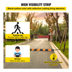 Vevor Bump Hump De Goma Para Garaje Paquete De 2 Canales,