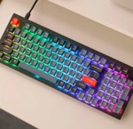 Teclado Mecanico Cableado Keychron V5 Knob Rgb Hotswap Red
