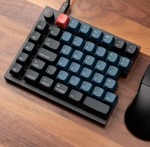 Teclado Mecanico Split Keychron Q11 Qmk Knob Rgb Hotswap Red