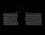 Teclado Mecanico Split Keychron Q11 Qmk Knob Rgb Hotswap Red