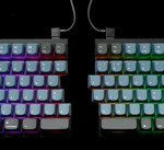 Teclado Mecanico Split Keychron Q11 Qmk Knob Rgb Hotswap Red