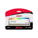 Memoria Ram Kingston Fury Ddr4 8gb 3200mhz Beast Rgb Blanca