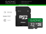 Memoria Micro SDHC GADNIC 32gb Clase 10