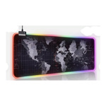 Mouse Pad Rgb Gamer Mapa Mundi 90x40cm C/ Islas Malvinas