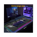 Mouse Pad Rgb Gamer Mapa Mundi 90x40cm C/ Islas Malvinas