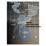 Mouse Pad Rgb Gamer Mapa Mundi 90x40cm C/ Islas Malvinas