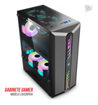 Gabinete LevelUp Gamer Cassiopeia Atx Vidrio Templado X1 Fan