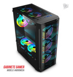 Gabinete Level Up Gamer Andromeda Atx Vidrio Templado X3 Fan