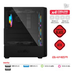 Gabinete Level Up Gamer Andromeda Atx Vidrio Templado X3 Fan