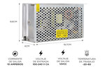 Kit x6 Fuente Switching 12v 10amp Regulada 