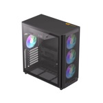 Gabinete Gamemax F46 BK 4xFan ARGB ATX