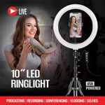 Aro De Luz Led Spotlight Pro 9320 10 Pulgadas Con Trípode